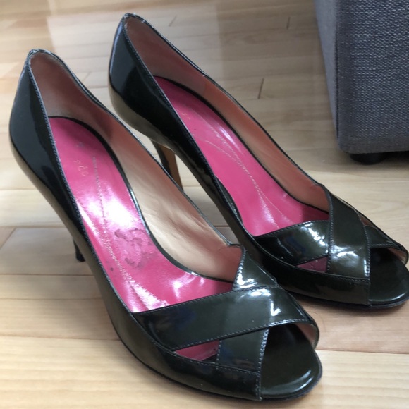 Kate Spade olive green heels - Picture 2 of 6